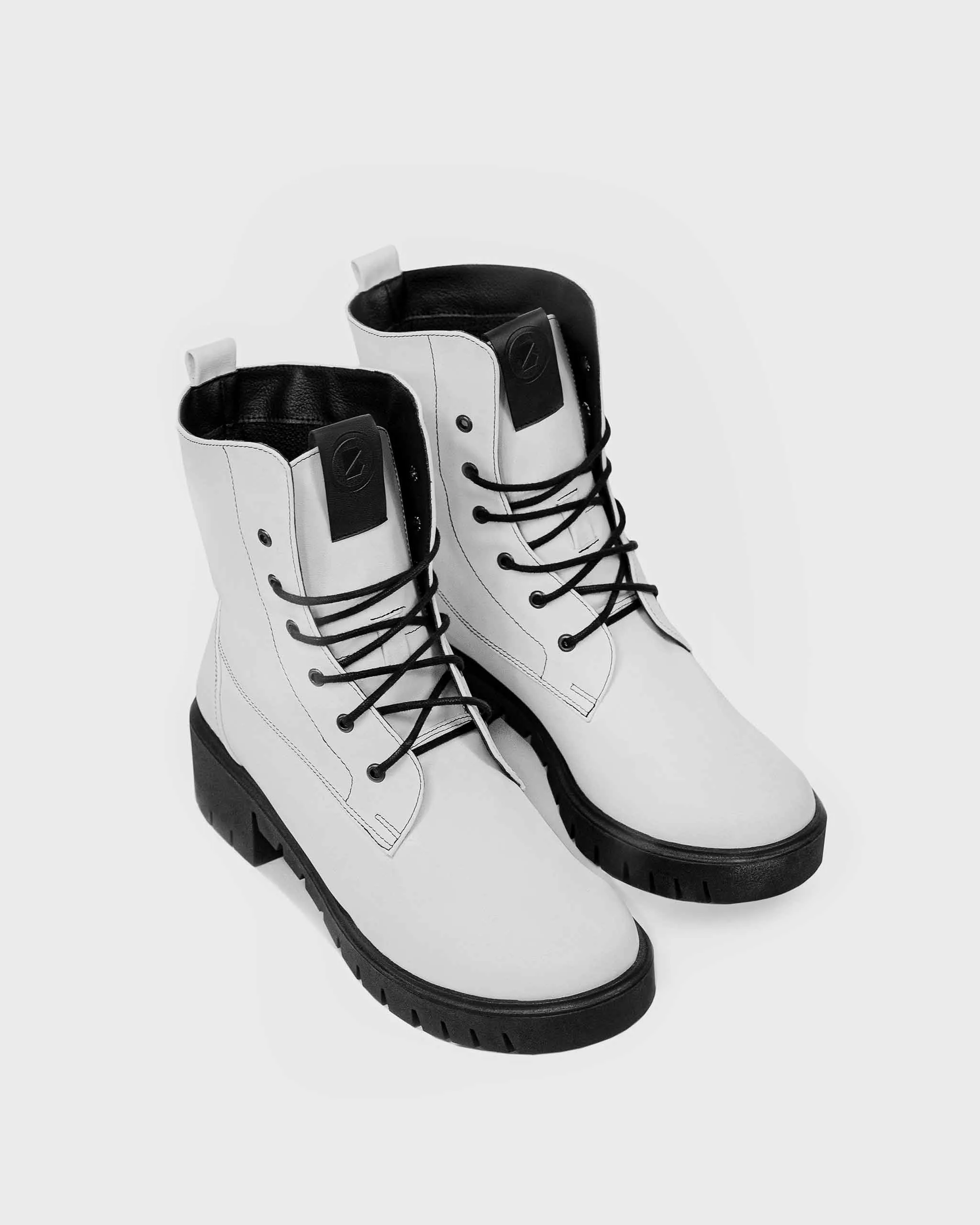 Workers No. 3 Desserto® Cactus Leather Vegan Boots | White